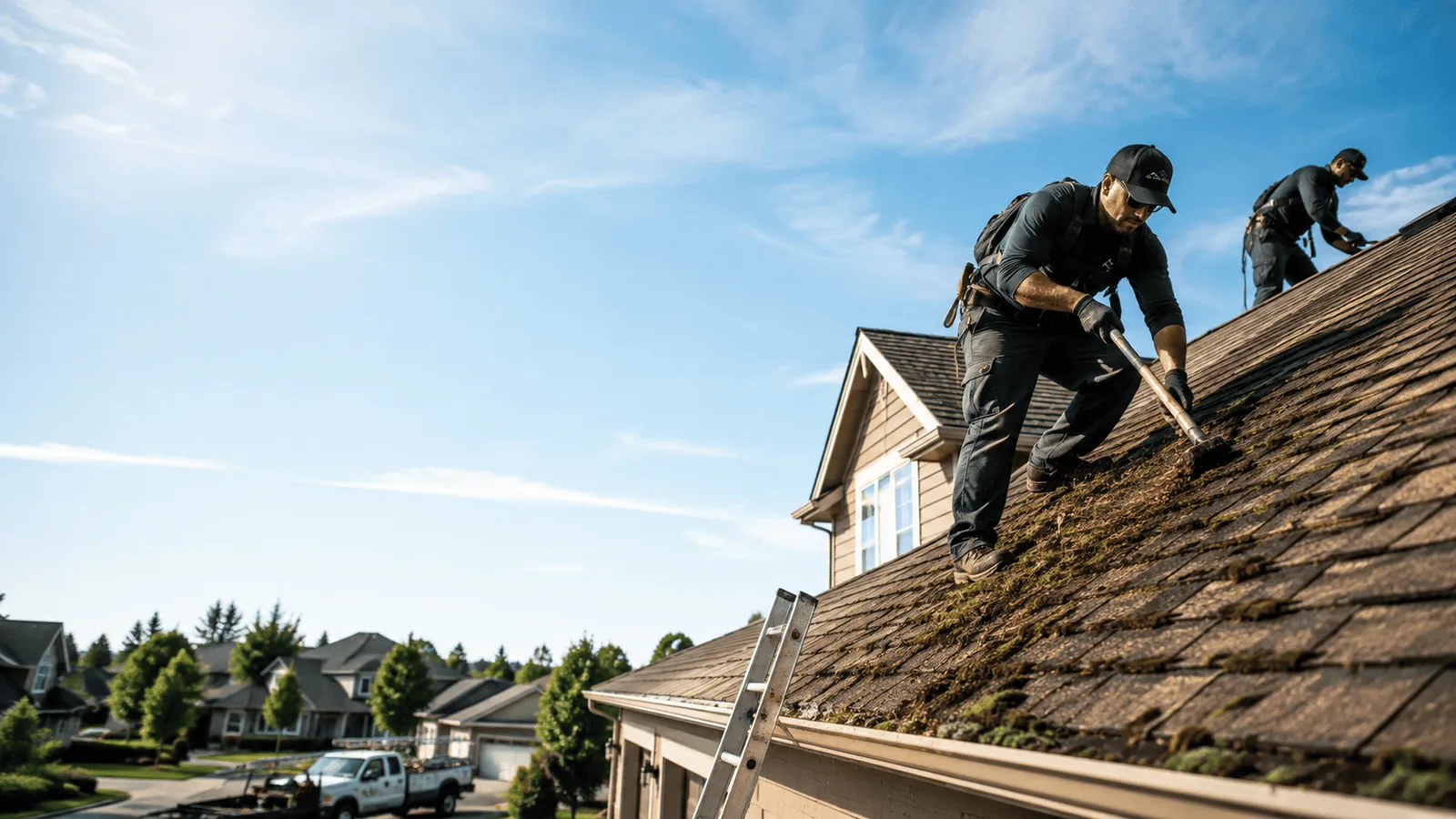 Roof Moss Removal in Sheffield, IL near me